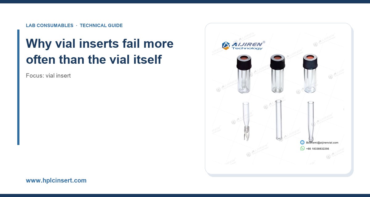 Why vial inserts fail more often than the vial itself