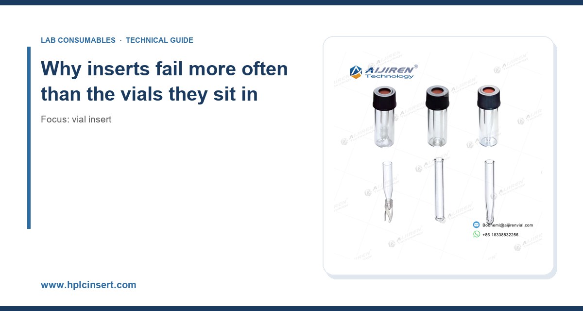 Why inserts fail more often than the vials they sit in