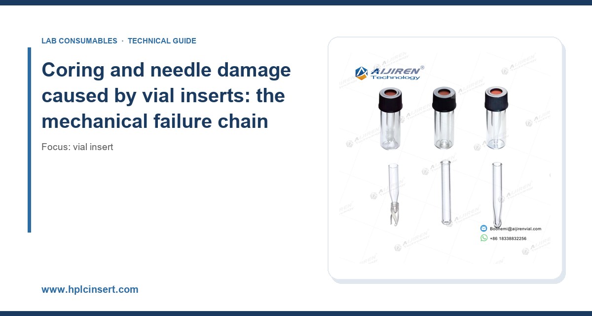 Coring and needle damage caused by vial inserts: the mechanical failure chain