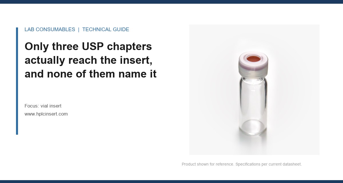Only three USP chapters actually reach the insert, and none of them name it