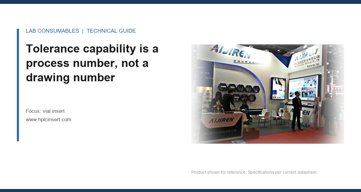 Tolerance capability is a process number, not a drawing number